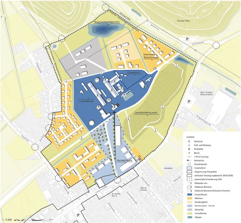 Foto: Rahmenplan des Geländes (Quelle: Stadt Hamm, www.cr-hamm.de)