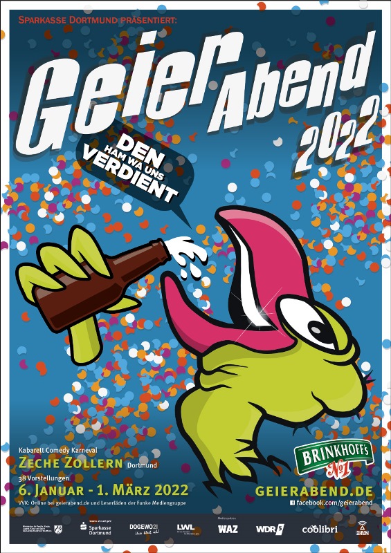 Geierabend 2022, Motto: „Den ham wa uns verdient“ Foto: Geierabend 2022, Motto: „Den ham wa uns verdient“