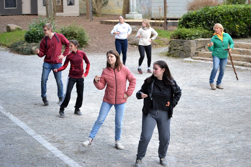 Foto: Tanzprobe für den zweiten Teil von "Rabatz im Zauberwald"