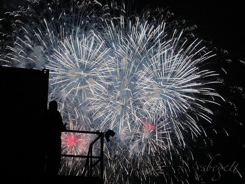 Foto: … und als Schmankerl gab es das finale Feuerwerk des Lichterfests im Westfalenpark noch obendrauf.