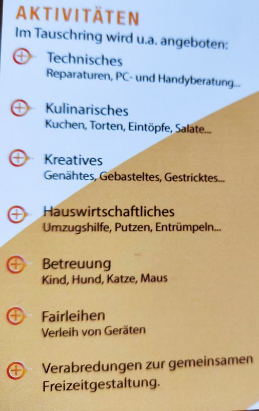 Foto: Aus dem Info-Flyer vom Tauschring Hamm