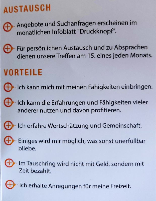 Foto: Aus dem Info-Flyer vom Tauschring Hamm