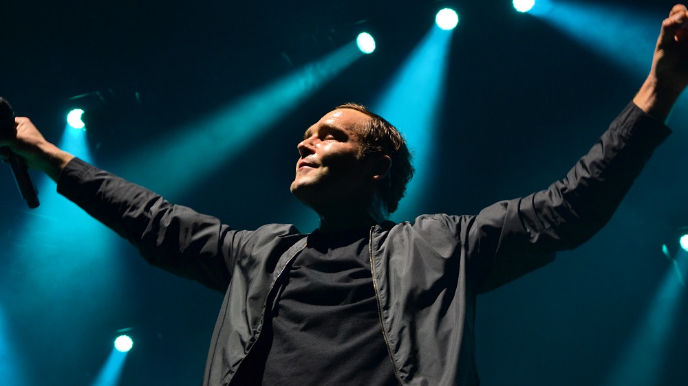 Foto: Bosse bei seinem Auftritt in Münster am 16. März 2019