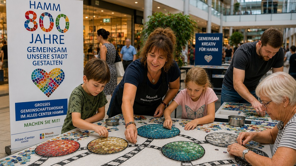 Foto: Ein ganz besonderes Kunstwerk entsteht im Juli im Allee-Center.