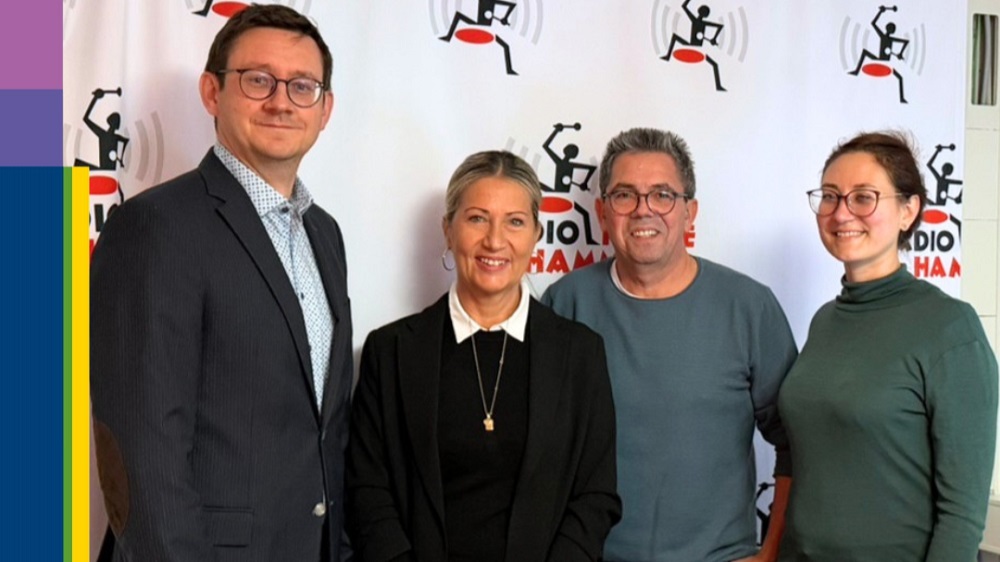 Foto (v.l.) Dr. Christian Eichler, Sabrina Brösch, Ralf Grote und Ilona Dukse (Foto: Alexandra Janiel)