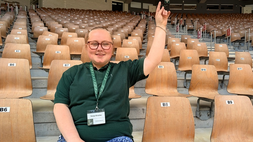 Foto: Fenja kurz vor ihrer Premiere in der diesjährigen Spielzeit.