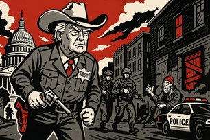 Grafik: Washington im Belagerungszustand – Sheriff Trump sattelt auf