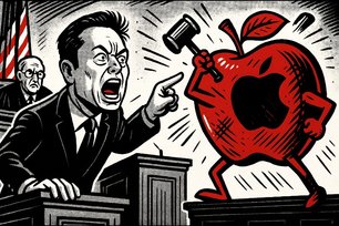 Grafik: Elon Musk gegen Apple – der App-Store-Krieg der Galaxien
