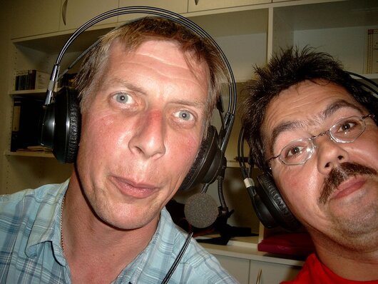 Foto: Volker Jordan und Ralf Grote werden "radio-aktiv"