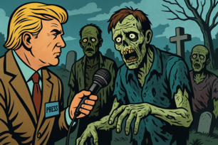 Grafik: THE BIG LIE - Tote Wähler – Untote Stimmen für Biden?