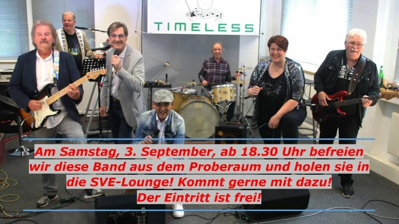 Am 3. September von uns für Euch: Timeless Foto: Am 3. September von uns für Euch: Timeless