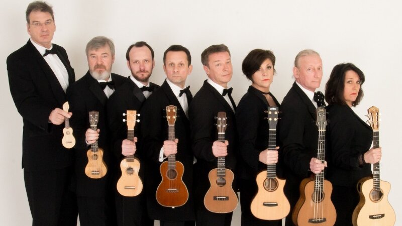The Ukulele Orchestra of Great Britain kommt am 9. Februar nach Dortmund (Foto: Allison Burke) Foto: The Ukulele Orchestra of Great Britain kommt am 9. Februar nach Dortmund (Foto: Allison Burke)