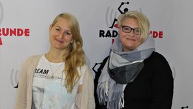Foto: Sarah Cintamani Marhöfer und Beate Cibulski (r.)