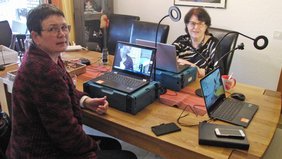 Foto: Lieselotte Bergenthal (r.) und Karin Berheide