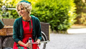 Foto: Dagmar in ihrer Rolle als Frau des Bürgermeisters von Schmuddelfing (Foto: Thorsten Hübner)
