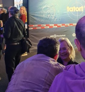 Foto: Ralf Grote im Gespräch mit ChrisTine Urspruch