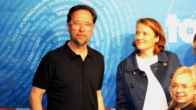 Foto: Isa Prahl (Mitte) führte beim aktuellen "Tatort" aus Münster Regie. 