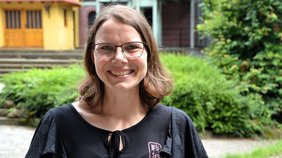 Foto: Silke spielt in der Masse bei "Aladin und die Wunderlampe"