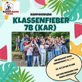Foto: Die künftige 7b der KAR sorgt für "Klassenfieber".