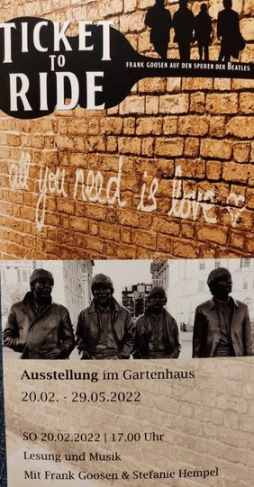 Foto: Vorderseite des Ausstellungsflyers